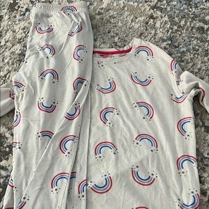 32 Degrees Kids Pajama Set with Rainbow and Star Print